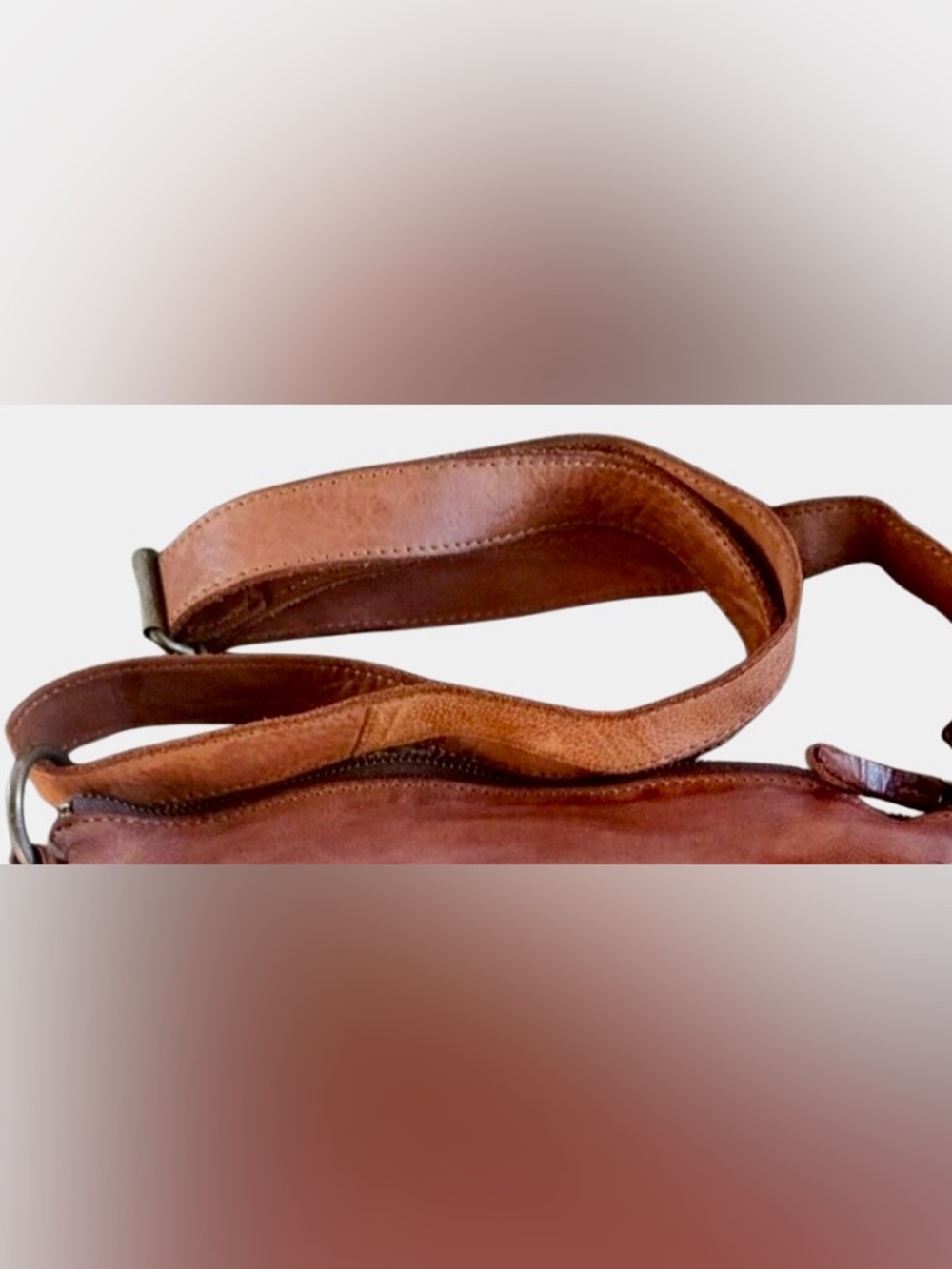 Harbour 2nd Aurora Woven Leather Crossbody Bag (Cognac) - GUC - Picture 10 of 10